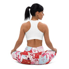 Valentine's Day Cards Yoga Leggings