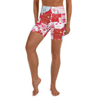 Valentine's Day Cards Yoga Shorts