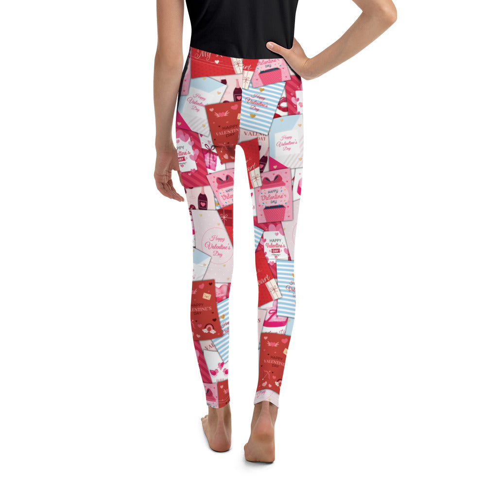 Valentine's Day Cards Youth Leggings