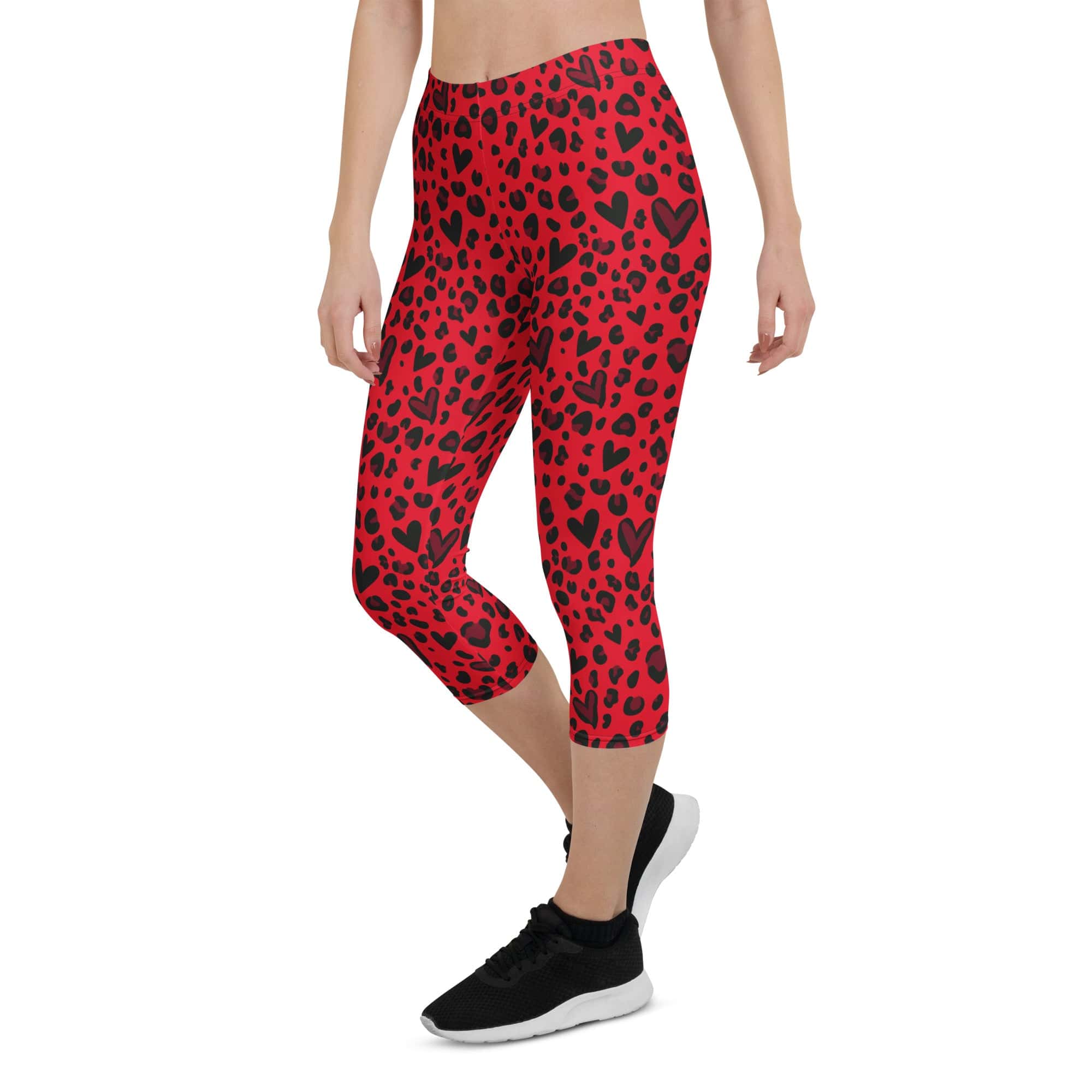 Valentine's Day Leopard Capris