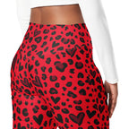 Valentine's Day Leopard Flare Leggings