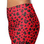 Valentine's Day Leopard Flare Leggings