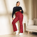 Valentine's Day Leopard Flare Leggings