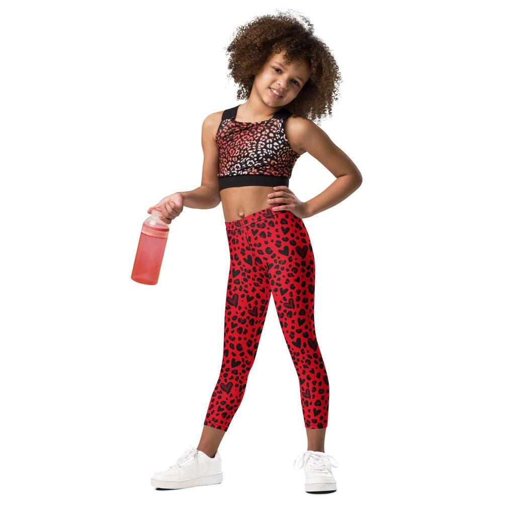 Valentine's Day Leopard Kid's Leggings