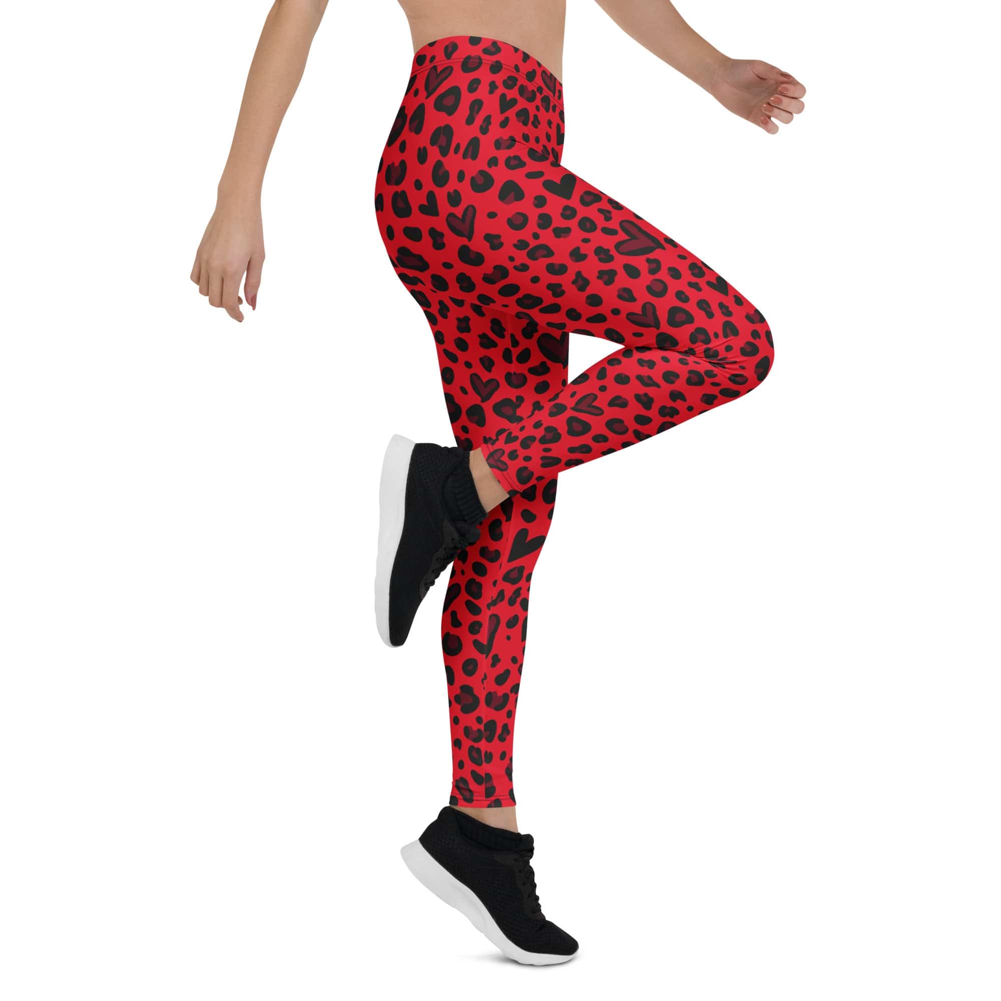 Valentine's Day Leopard Leggings