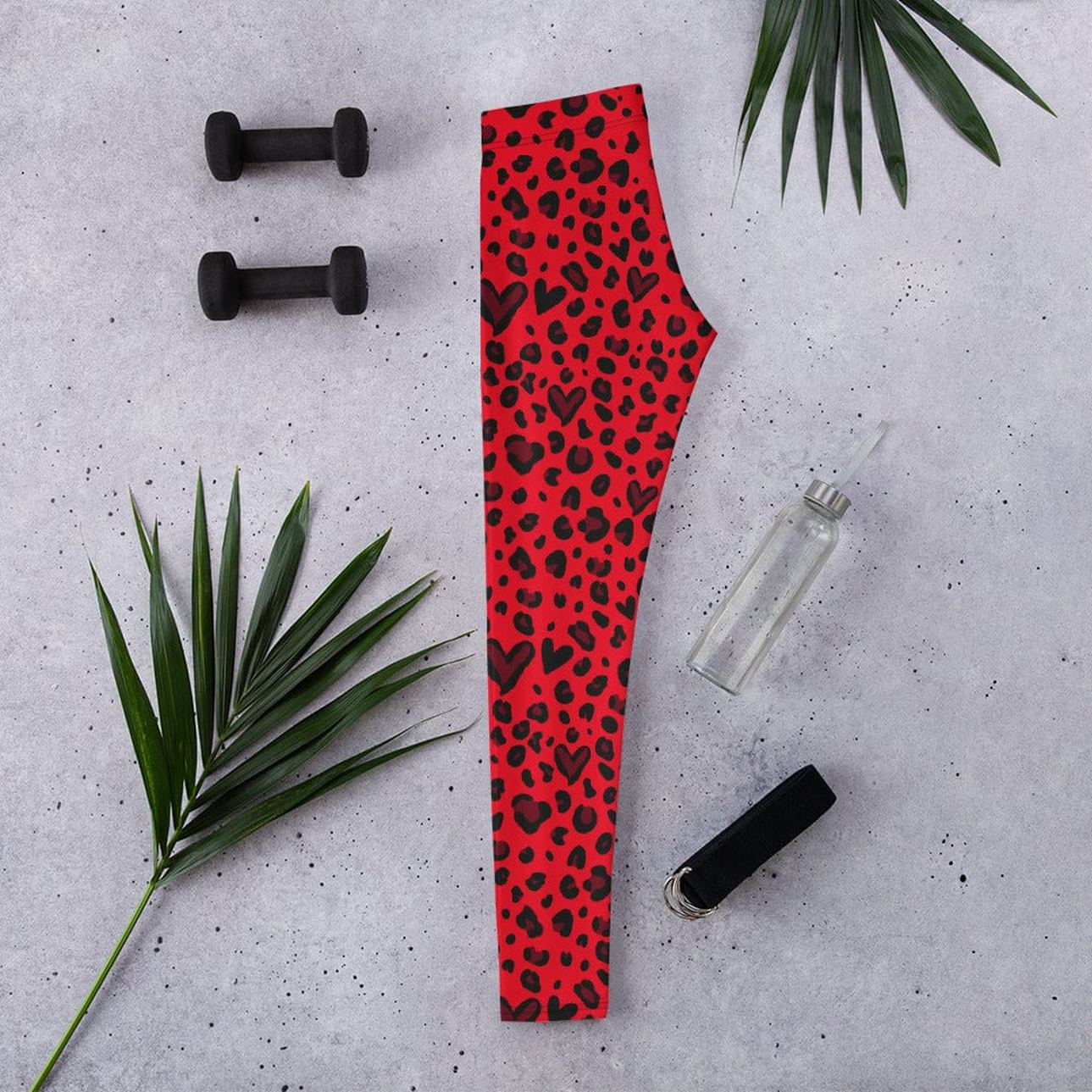 Valentine's Day Leopard Leggings