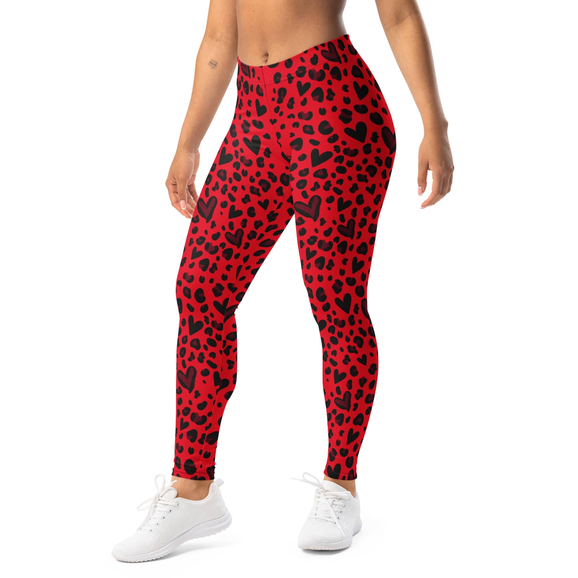 Valentine's Day Leopard Leggings