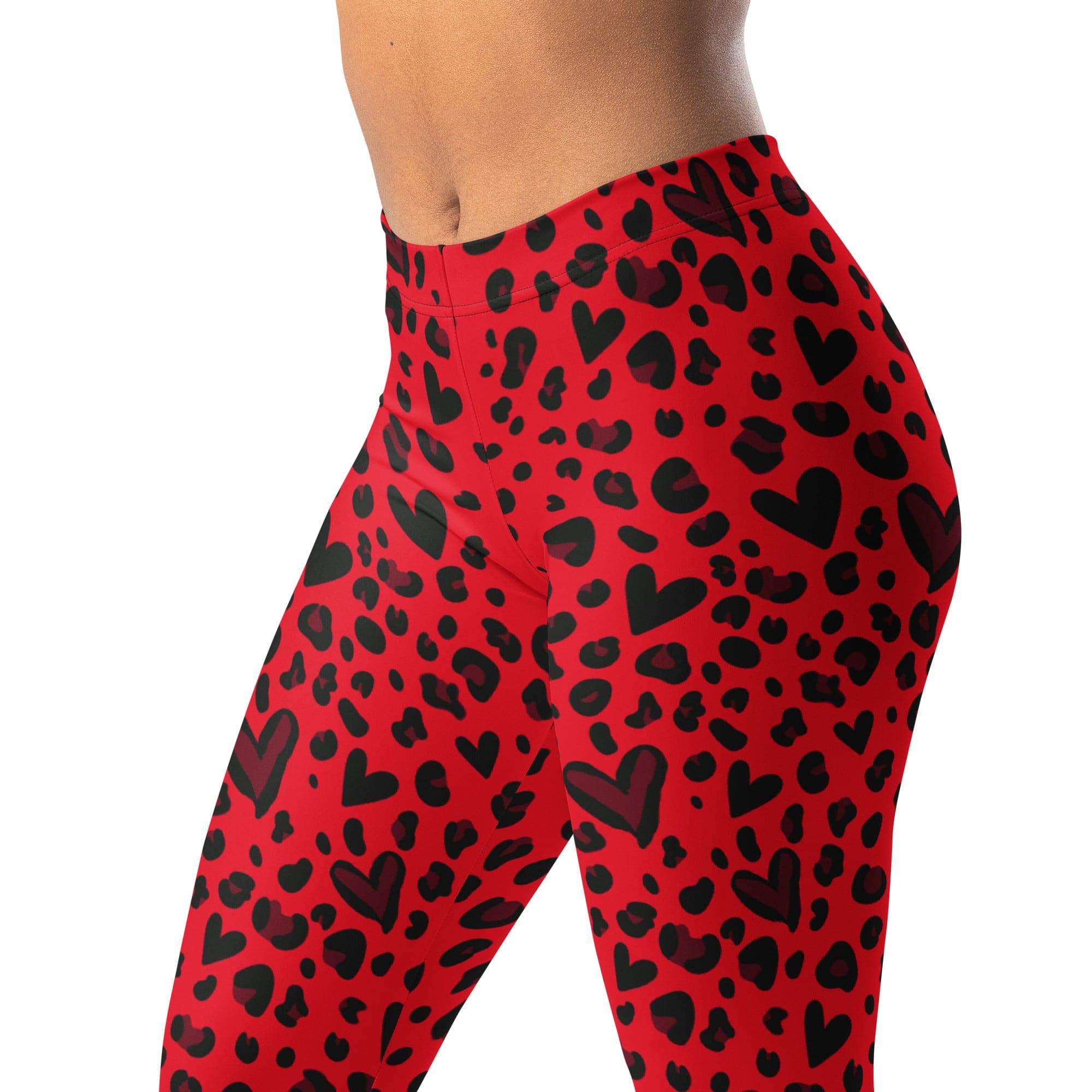 Valentine's Day Leopard Leggings