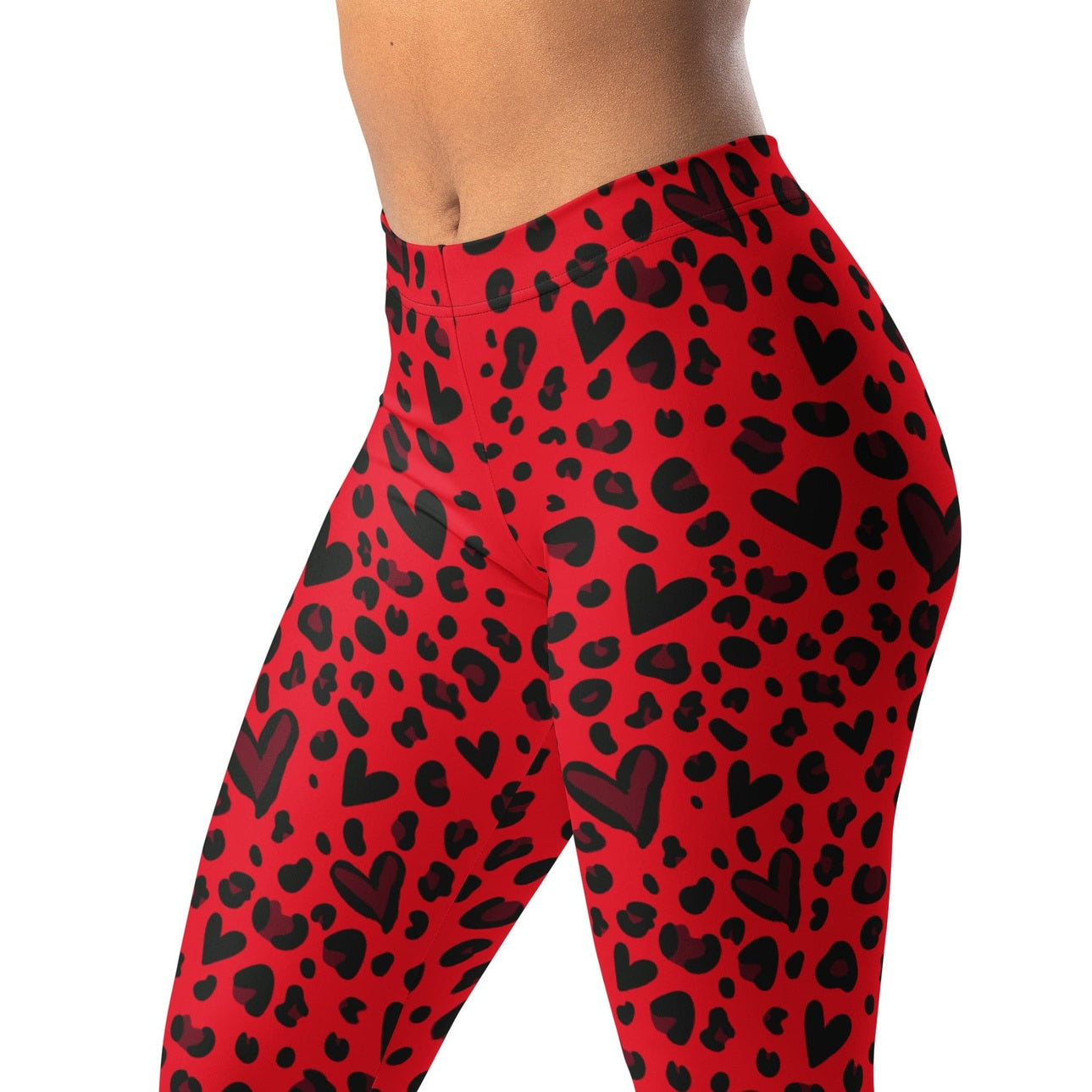 Valentine's Day Leopard Leggings