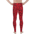 Valentine's Day Leopard Men's Leggings