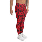 Valentine's Day Leopard Men's Leggings
