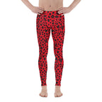 Valentine's Day Leopard Men's Leggings