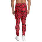 Valentine's Day Leopard Men's Leggings