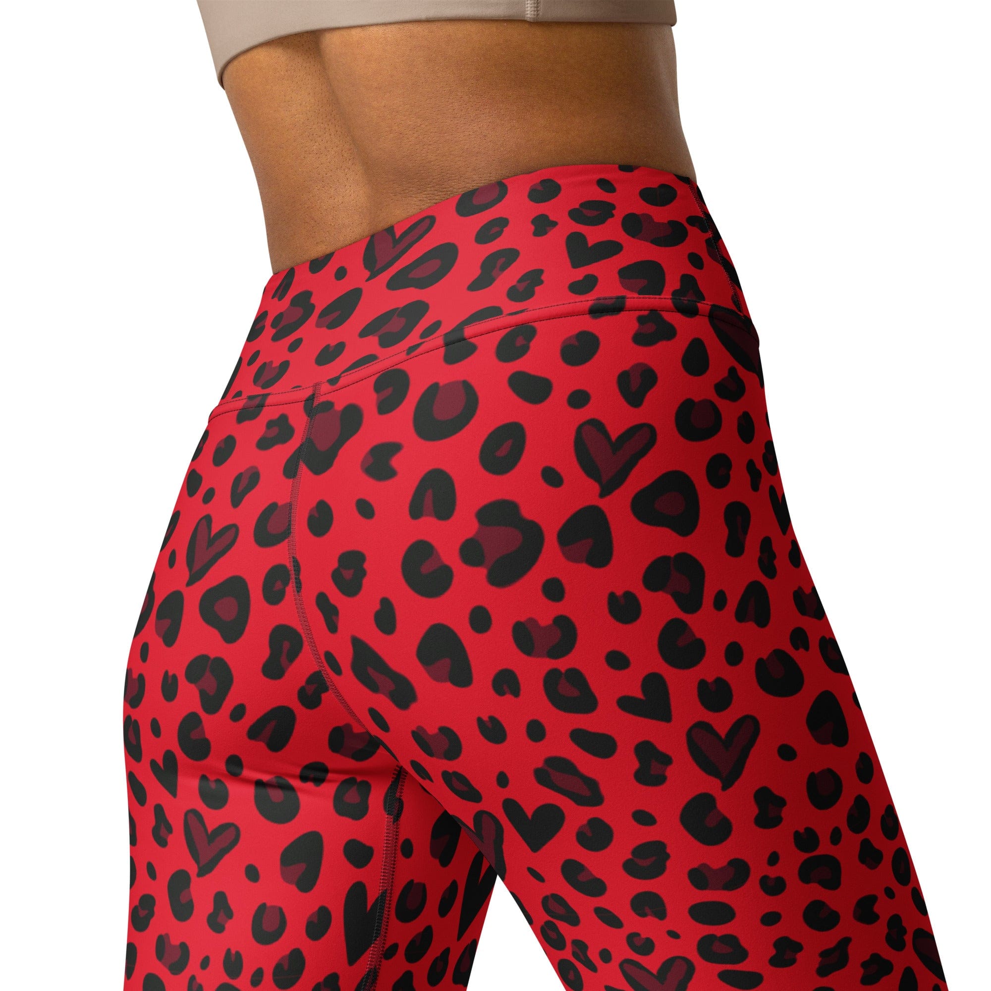 Valentine's Day Leopard Yoga Leggings