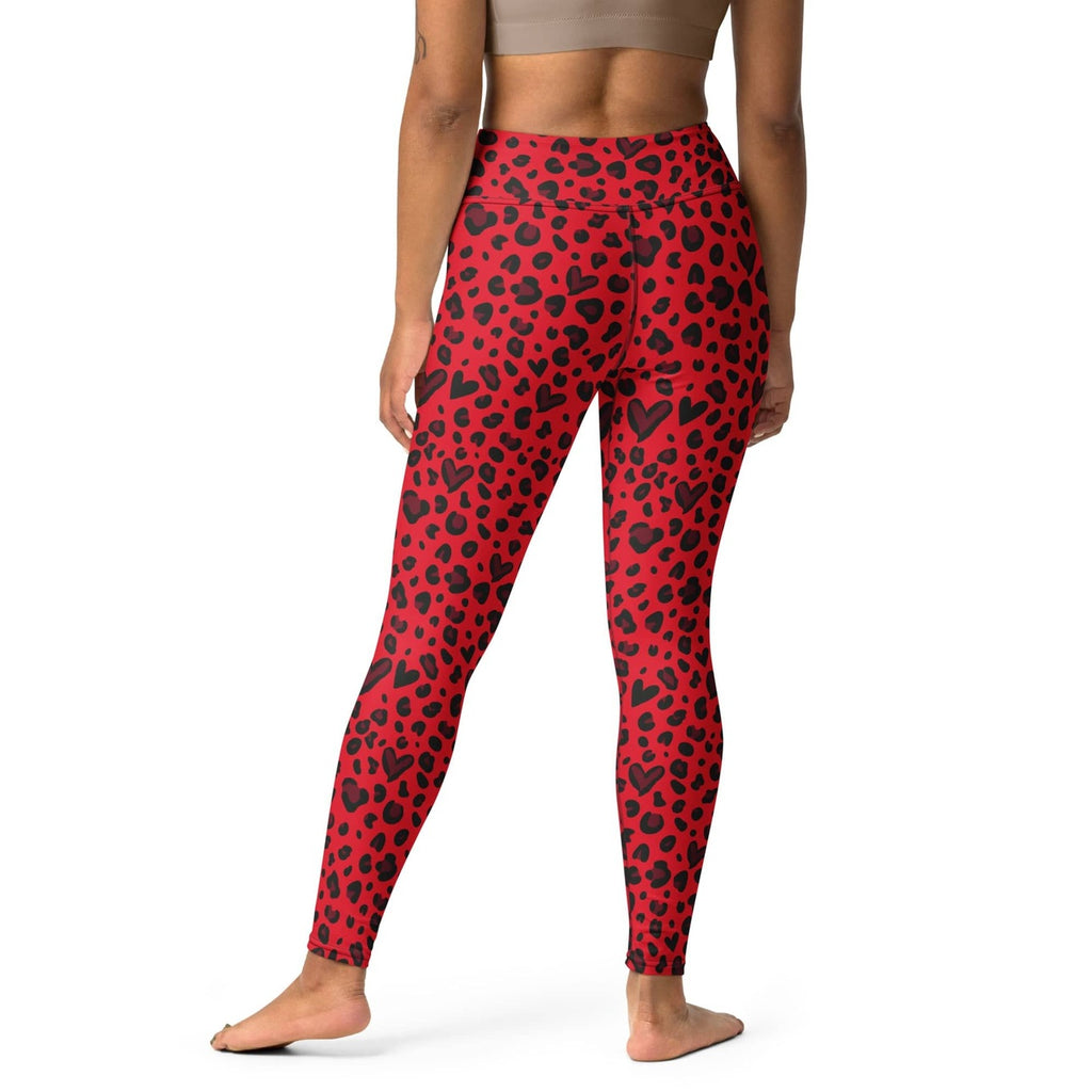 Valentine's Day Leopard Yoga Leggings