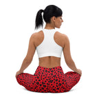 Valentine's Day Leopard Yoga Leggings