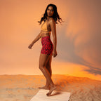 Valentine's Day Leopard Yoga Shorts