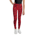 Valentine's Day Leopard Youth Leggings