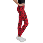 Valentine's Day Leopard Youth Leggings