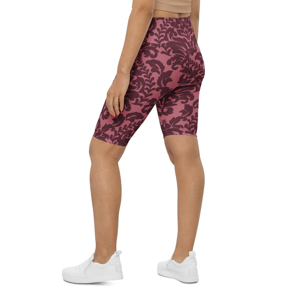 Velvet Bloom Biker Shorts
