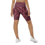 Velvet Bloom Biker Shorts