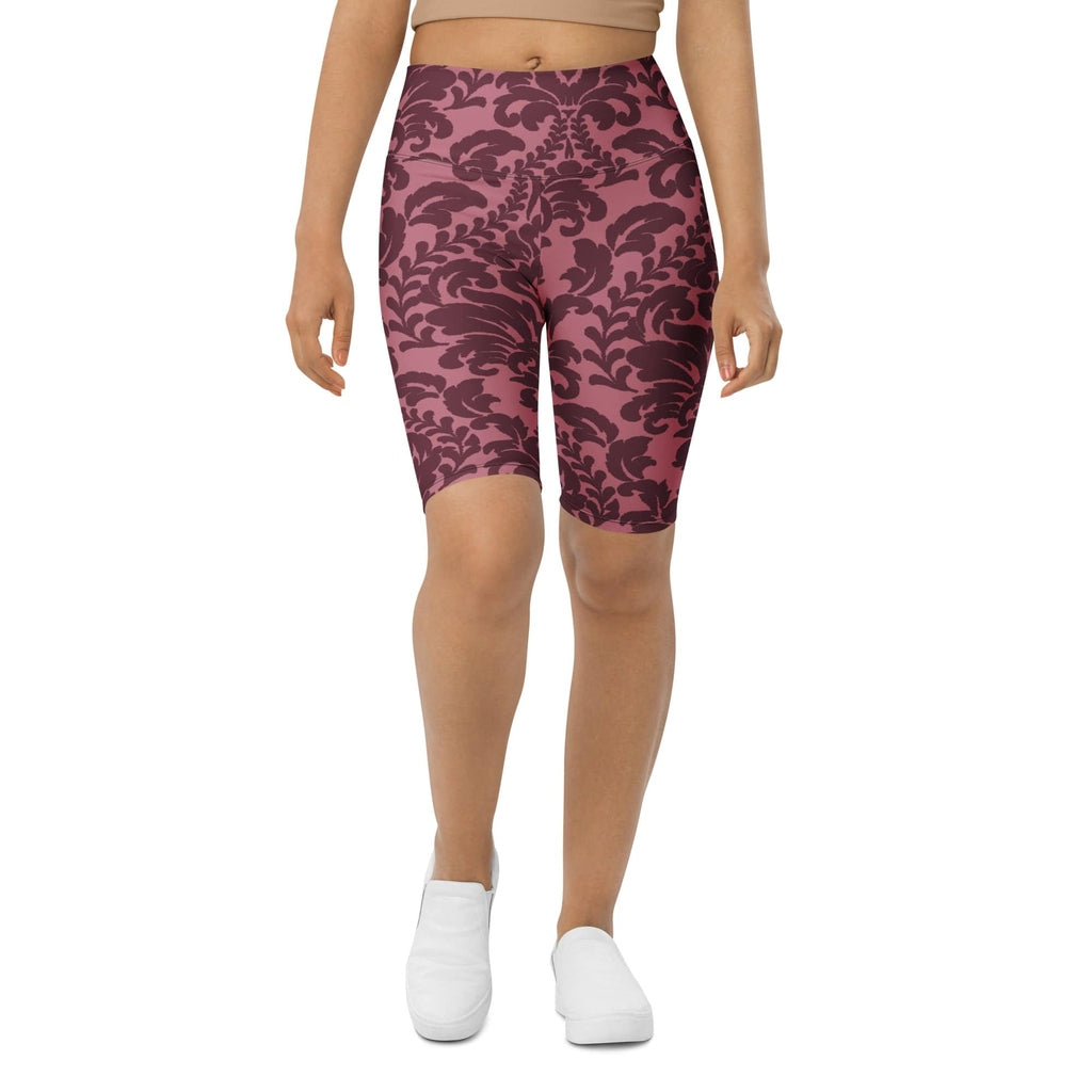 Velvet Bloom Biker Shorts
