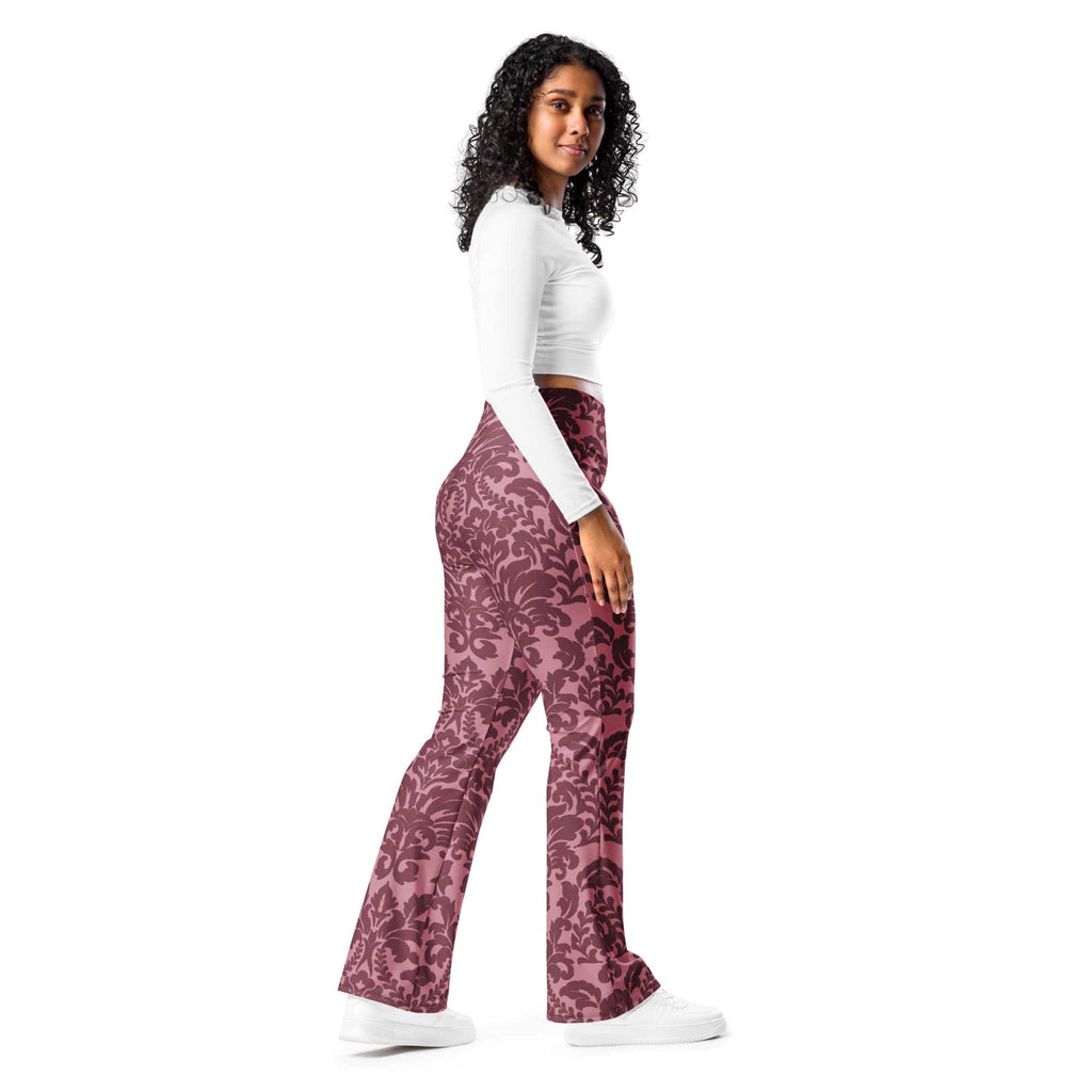 Velvet Bloom Flare Leggings