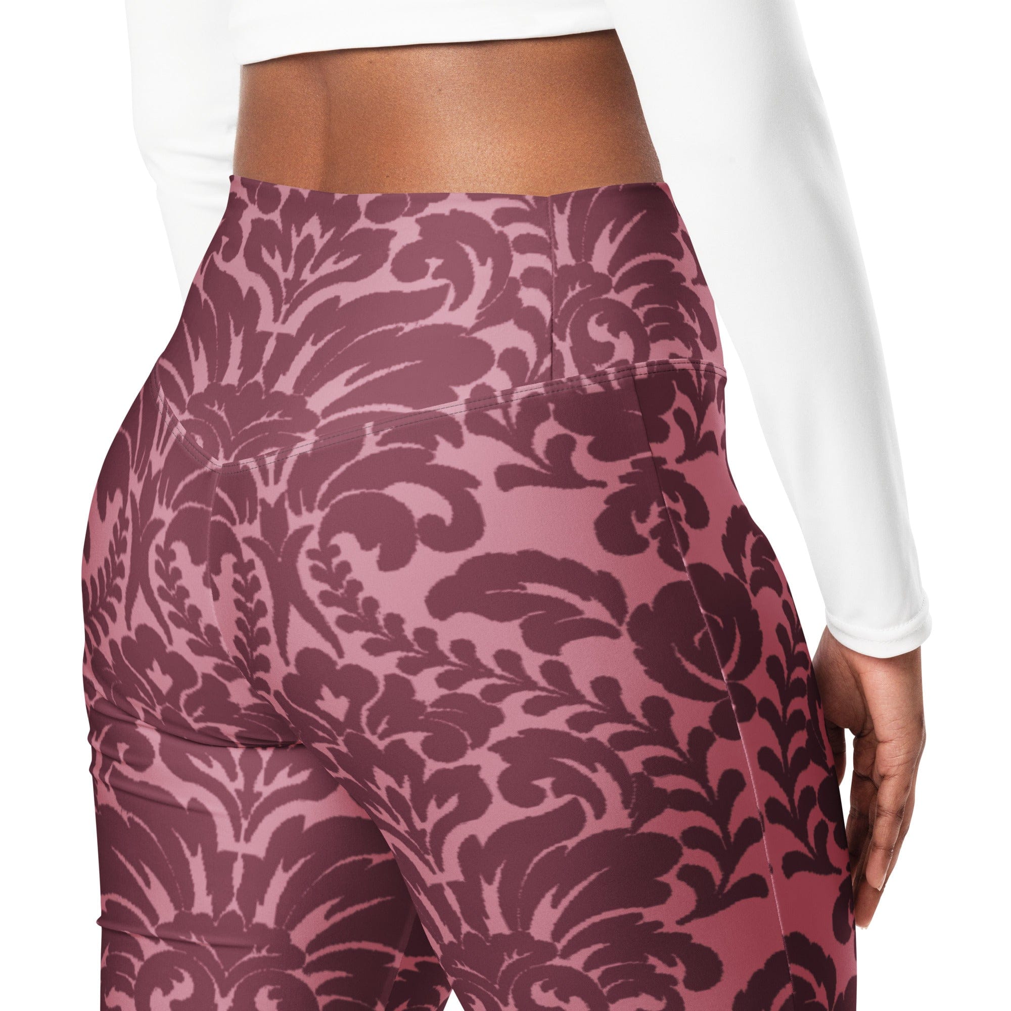 Velvet Bloom Flare Leggings