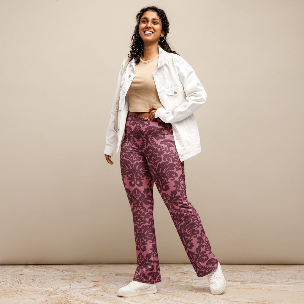Velvet Bloom Flare Leggings