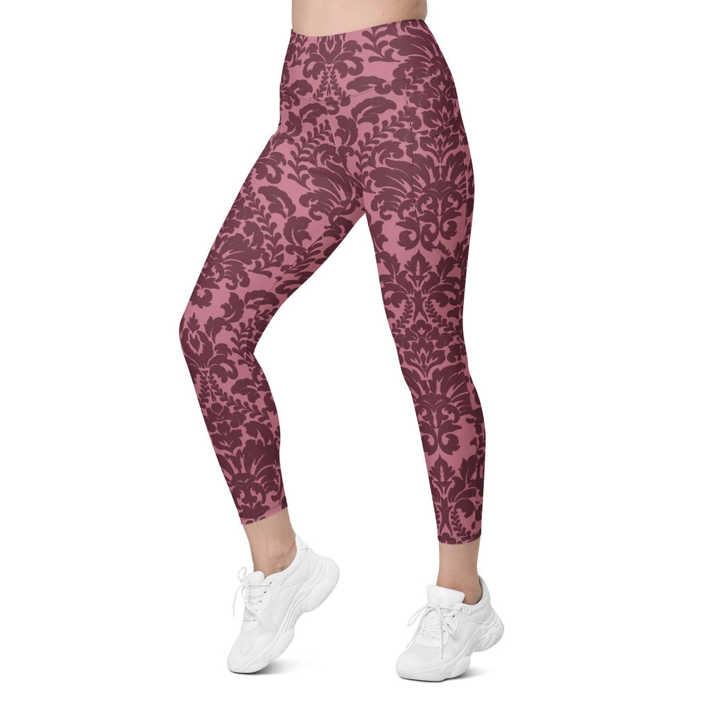 Velvet Bloom Leggings With Pockets
