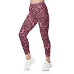 Velvet Bloom Leggings With Pockets
