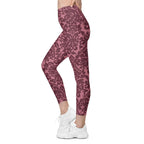 Velvet Bloom Leggings With Pockets