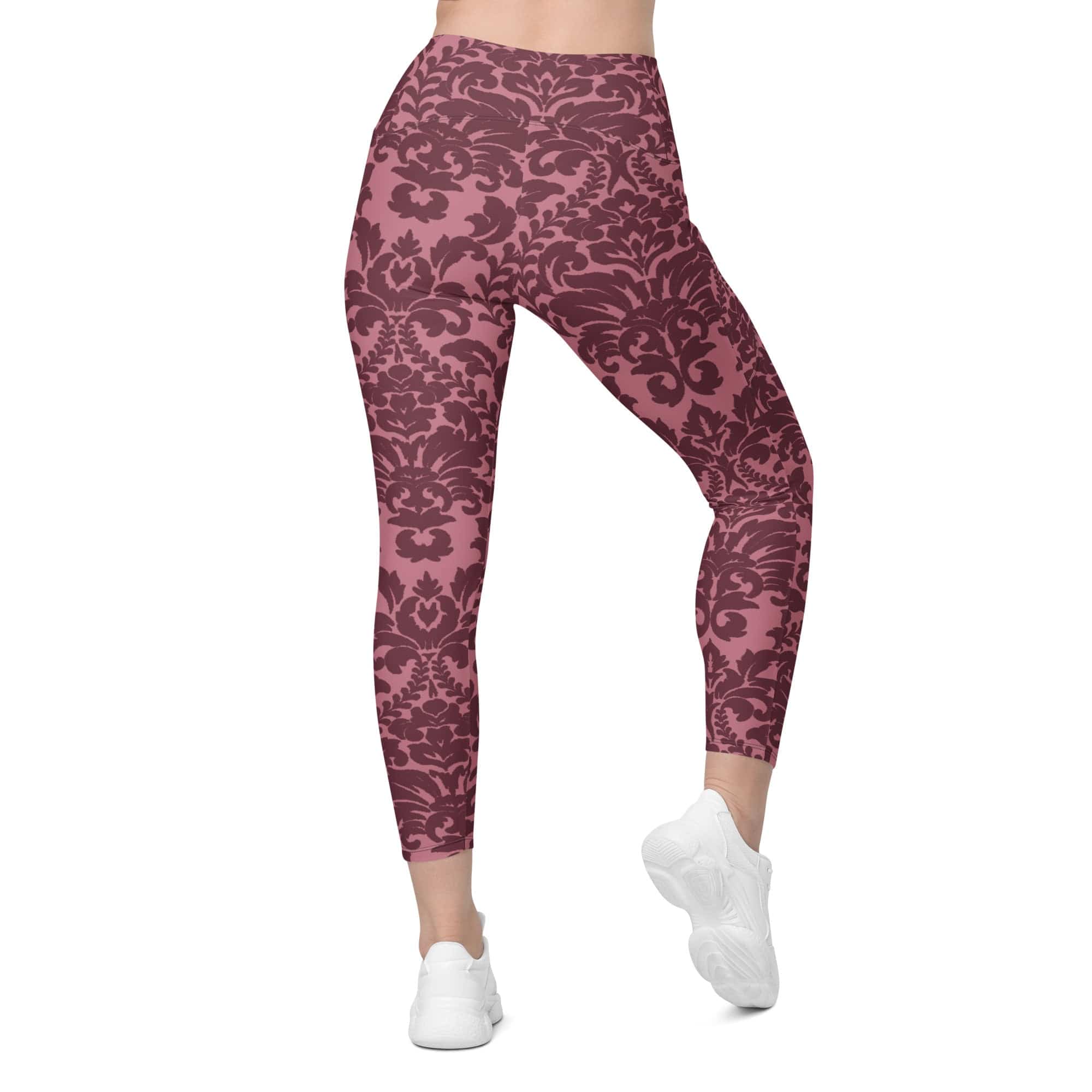 Velvet Bloom Leggings With Pockets