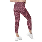 Velvet Bloom Leggings With Pockets