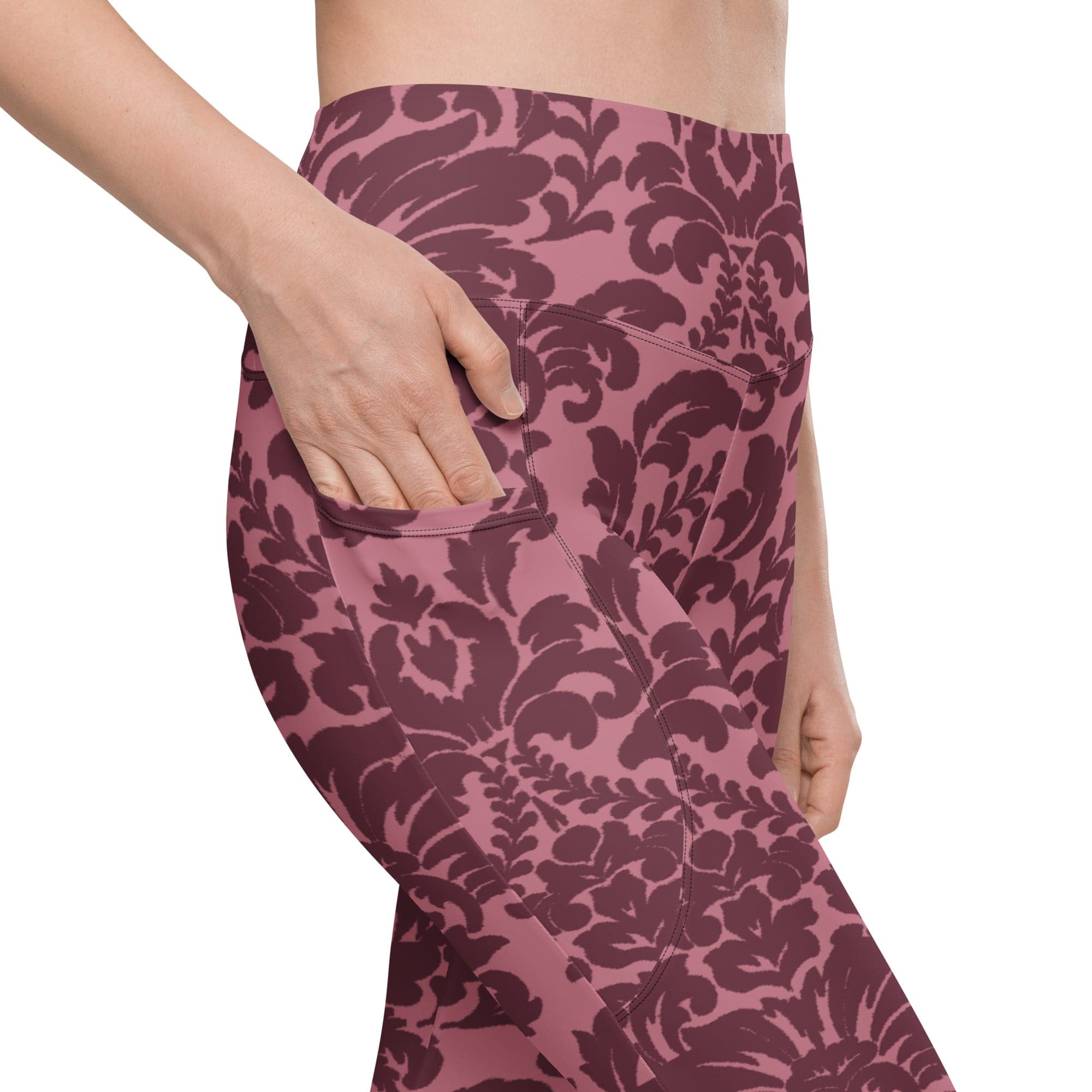 Velvet Bloom Leggings With Pockets