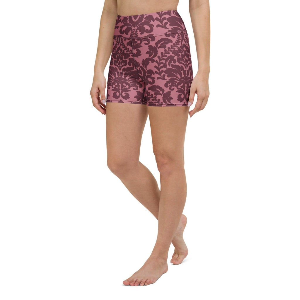 Velvet Bloom Yoga Shorts