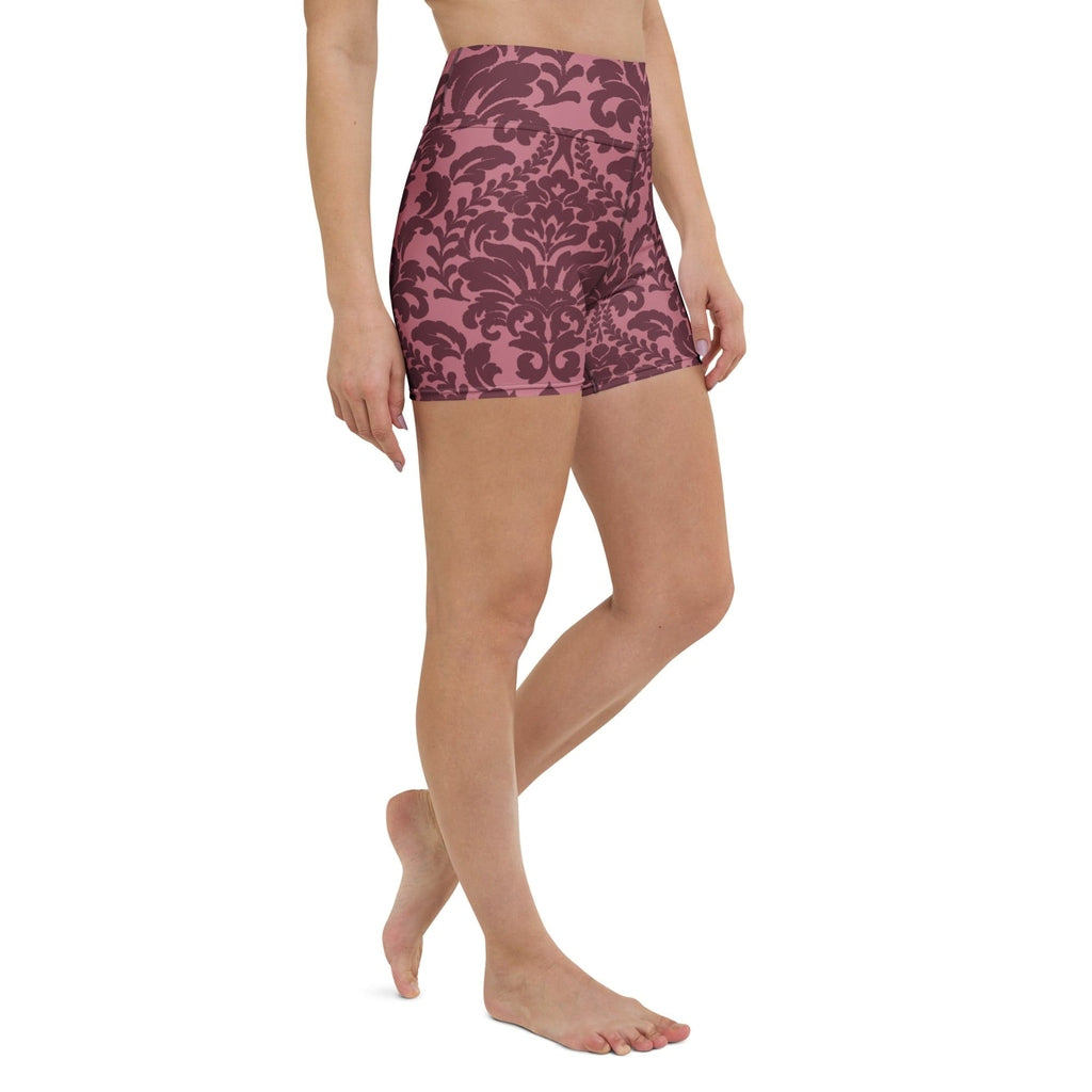 Velvet Bloom Yoga Shorts
