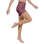 Velvet Bloom Yoga Shorts