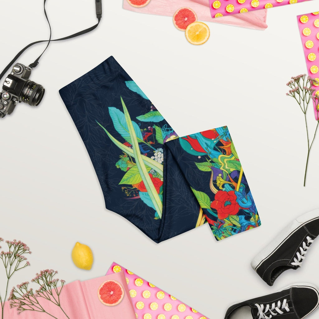Vibrant Floral Garden Capris