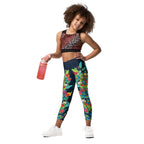 Vibrant Floral Garden Kid's Leggings
