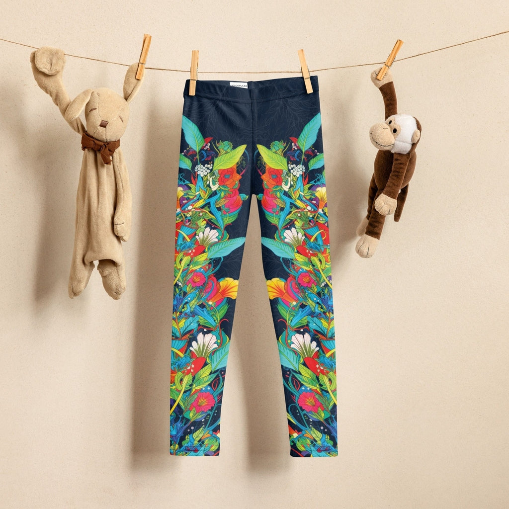 Vibrant Floral Garden Kid's Leggings