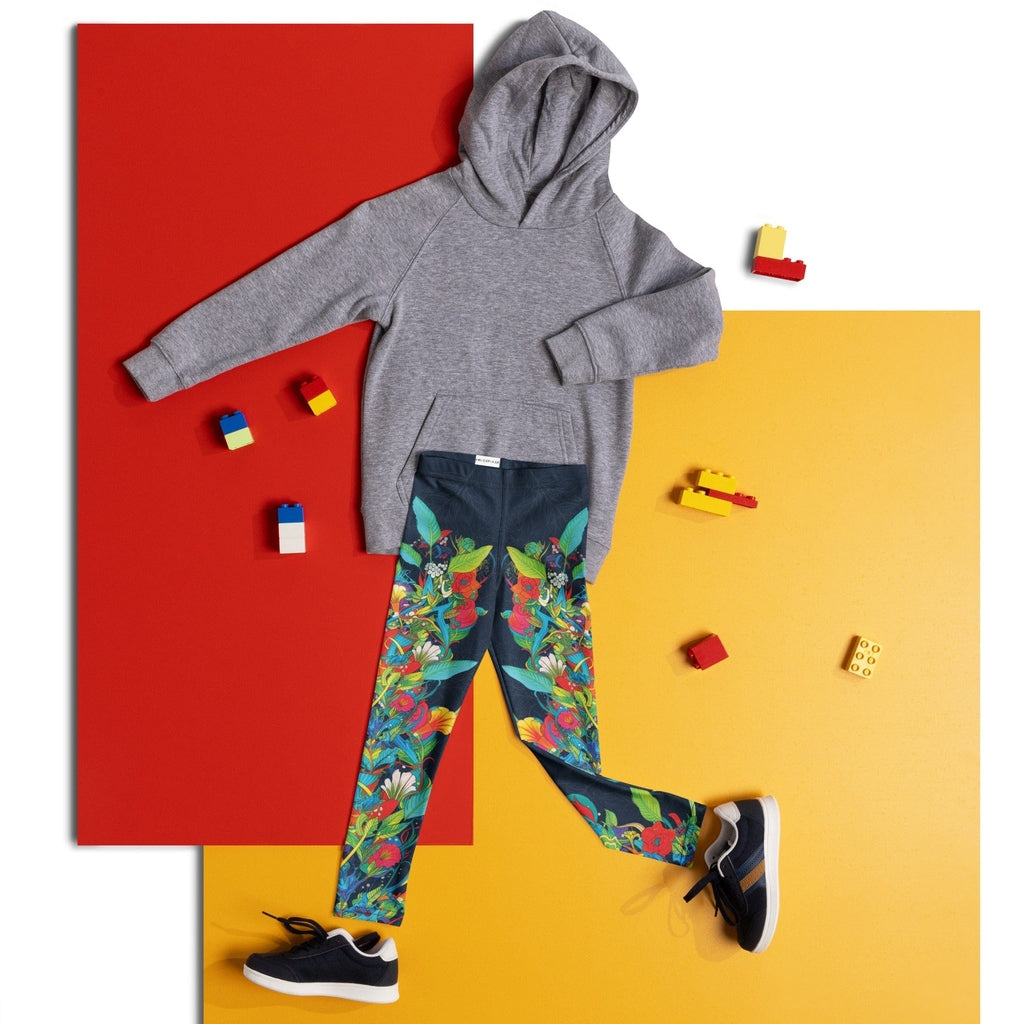 Vibrant Floral Garden Kid's Leggings