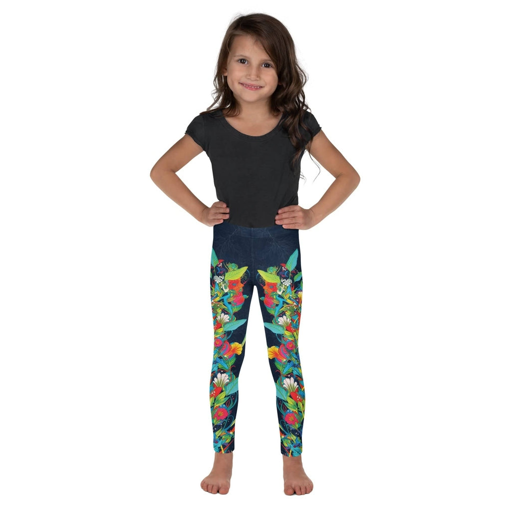 Vibrant Floral Garden Kid's Leggings
