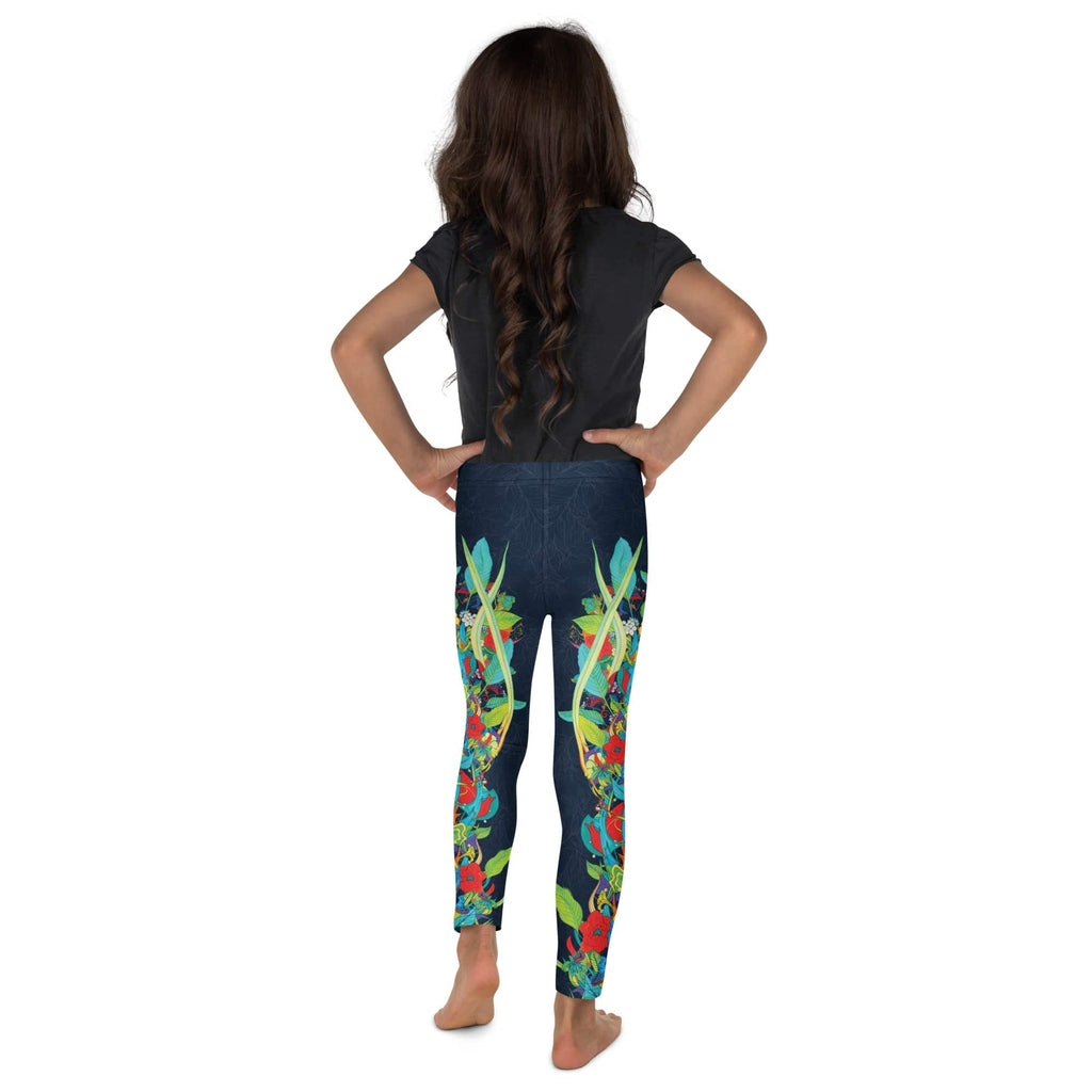 Vibrant Floral Garden Kid's Leggings