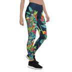 VIbrant Floral Garden Leggings