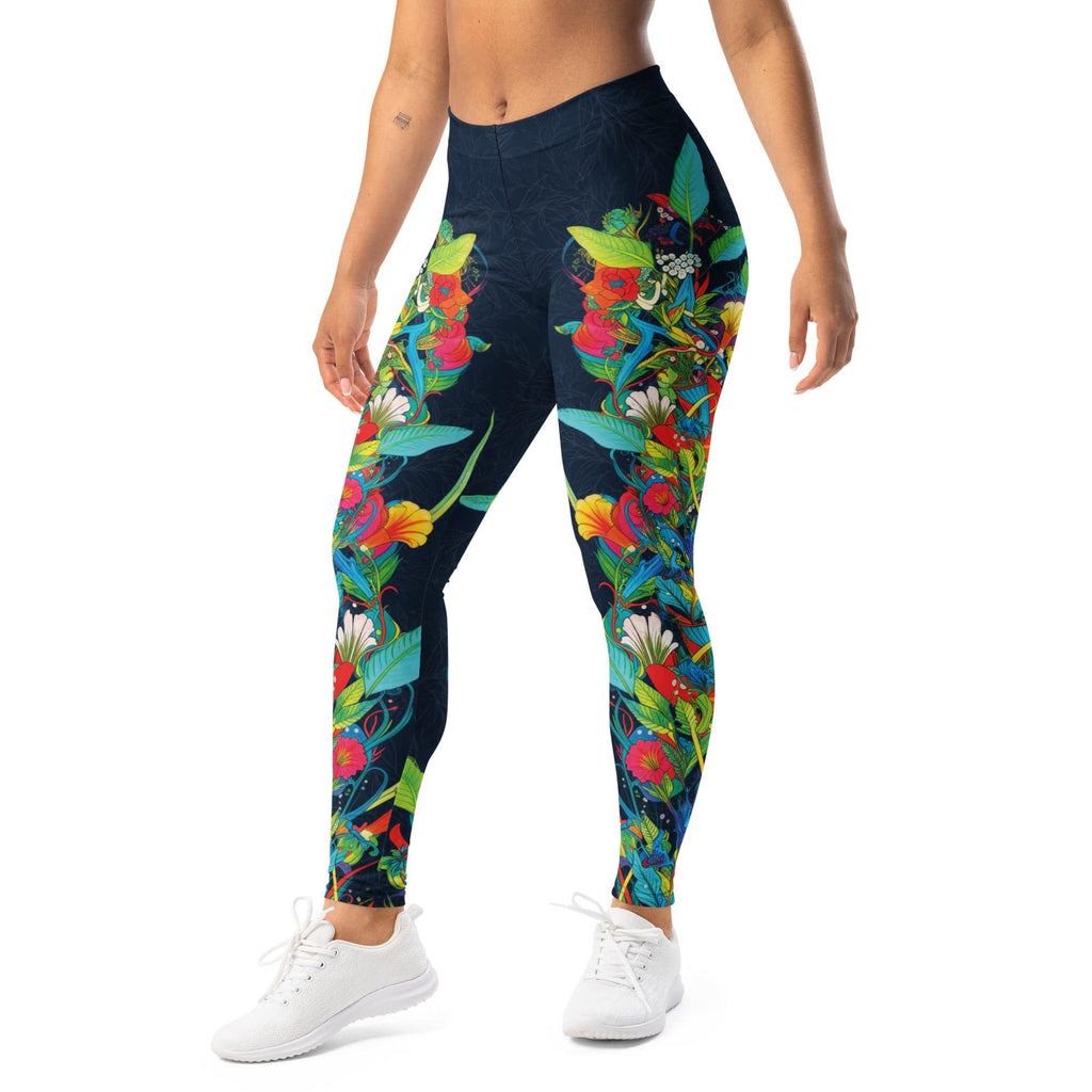 VIbrant Floral Garden Leggings