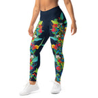 VIbrant Floral Garden Leggings