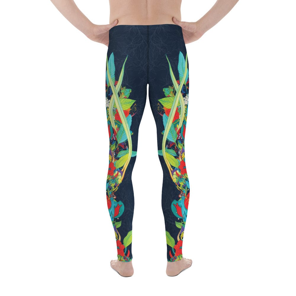 Vibrant Floral Garden Men's Leggings