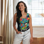 Vibrant Floral Garden Tank Top