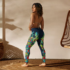 Vibrant Floral Garden Yoga Leggings